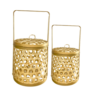 Options de personnalisation artisanales PANIER CADEAU EN BAMBOU Mariages Festivals Décor À La Maison Panier De Fleurs Panier pour Emballage Cadeau - Product Image 1