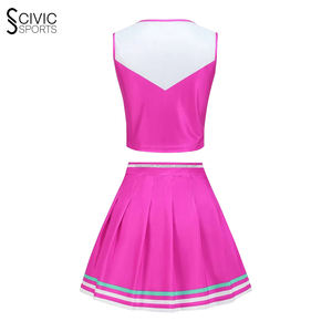 Vestido de uniforme de disfraz de porristas sin mangas para niñas de diferentes edades Uniforme de baile de animadora para niños - Product Image 2