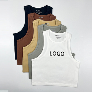 Camiseta sin mangas de gimnasio para mujer con logotipo personalizado 2024 - Product Image 2