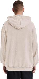 Unisex 400 GSM Vintage Pullover Hoodie High Quality <b>Thick</b> <b>Fleece</b> Regular Fit Solid Pattern Custom Logo Design Winter Plain Dyed - Product Image 4