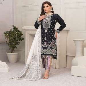 Vêtements MASOORI de haute qualité en gros, dernière conception 2022, coton lavable, couleurs personnalisées, salwar kameez pour femmes, été - Product Image 3