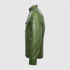 Veste d'hiver en cuir pour hommes vente en gros veste en cuir de bonne qualité pour hommes veste en cuir personnalisée à vendre - Product Image 4