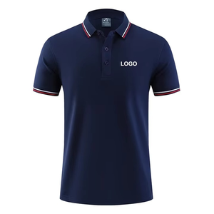Logotipo bordado personalizado para hombres de talla grande para camisas Polos de golf deportivos de calidad Diseño sólido 100% Algodón Transpirable Corto - Product Image 1