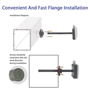 Lora lorawan máy móc IOT 4-20mA RS485 Máy đo gió ống giám sát tốc độ cảm biến mét Thiết bị đo với dữ liệu logger - Product Image 3