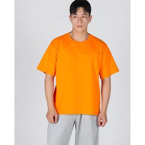 Camisetas de hombre Premium K-Style camiseta negra cortar y coser de gran tamaño mujeres tela suave Casual Street Style moda Top - Product Image 1