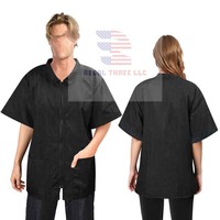 Blouse de toilettage pour animaux de compagnie à fermeture éclair intégrale, tablier de barbier, résistante à l'eau, durable, écologique, confortable, couleur/logo personnalisables
