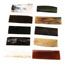 Buffalo Horn Real Natural Eye Wear Frame Plate With White Streak Water Buffalo Horn Plate for <b>Optical</b> <b>Eyewear</b> & Knife Handle - Product Image 5