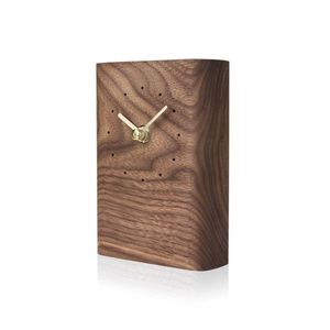 NOUVELLE ARRIVÉE Horloge murale ronde minimaliste en bois avec finition en bois naturel pour des intérieurs élégants et raffinés - Product Image 2