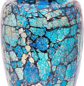 ACUBE INDUSTRIES Urna Funeraria de Aluminio de 200 Libras con Diseño Art Déco para Mesa, Duradera, para Cremación de Adultos, con Bolsa de Terciopelo para Cenizas Humanas y Tierra - Product Image 3