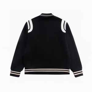 Chaqueta universitaria con parches de estilo universitario Retro Vintage Campus Edition con parche de equipo Decoración de botones informales para otoño - Product Image 5