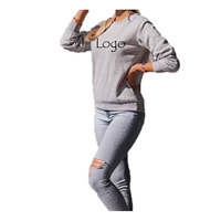 Sudaderas con Capucha Bordadas con Cierre para Mujer, de Alta Calidad y Estilo, al por Mayor, Nuevo Diseño, Color Sólido, Ropa Urbana de Invierno, Personalizadas con Estampado 100%