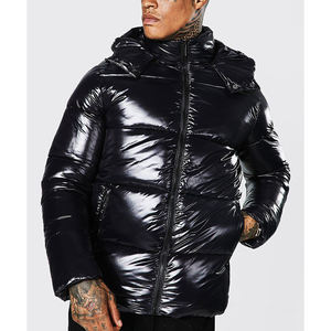 La última chaqueta acolchada impresa OEM personalizada para hombre, chaqueta de invierno informal con logotipo personalizado para hombre con bolsillos con servicio OEM - Product Image 4