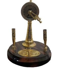 Antique Finish <b>Brass</b> Nautical Telegraph Vintage Marine Engine Room Decor Collectible Maritime Control <b>Instrument</b> Display - Product Image 3