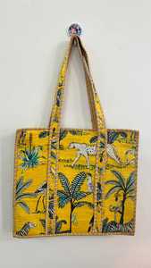 Bolso de mano hecho a mano con estampado de algodón 100% Floral para mujer, cadenas de cierre de cremallera a la moda, patrón de tamaño personalizable Le - Product Image 3