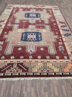 Tapis rouge tapis Antique de haute qualité persan noué à la main laine tapis ensembles Croucher tapis 9x12 salon zone décor à la maison tapis