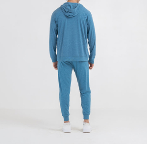 Heavy Weight 100% Fleece Full Zip Up Two Pocket Venta al por mayor Producto de calidad superior 500 Gsm O Neck Men HOODIE - Product Image 5