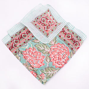 Bandana en coton fait main, léger, doux, imprimé floral, écologique, à nouer, unisexe, toutes saisons, lavable, promotionnel - Product Image 2