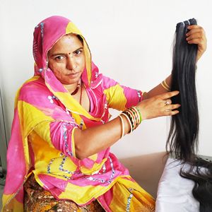 Extensiones de cabello humano virgen brasileño recto sedoso Color natural cutícula alineada Genius trama con ondas de encaje HD estilo de rizos - Product Image 3