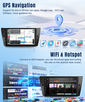 Autoradio Android 11 9 pouces Multimédia Lecteur MP3 pour BMW Série 3 E90 E92 E93 2005-2012 Car Stereo Touch Screen Carplay DSP