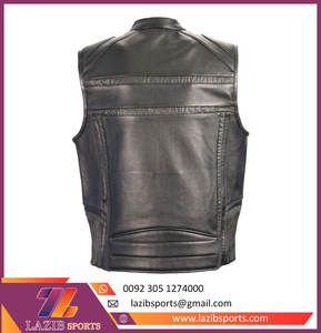 Chaleco de cuero de moto profesional transpirable de alta calidad Chaleco de carreras para exteriores en colores sólidos por Standard International - Product Image 6