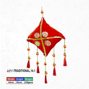 Cometa Tradicional Artificial de Terciopelo Carmesí Latkan - Product Image 1