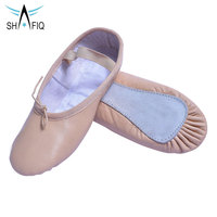 Chaussures de danse de ballet en cuir souple, respirantes, confortables, professionnelles, extensibles, OEM, de haute qualité, en gros et à prix abordable