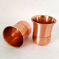 Qualité supérieure, logo personnalisé, écologique, capacité 10 OZ, style minimaliste, métal cuivre, moitié martelé, moitié brossé, poli