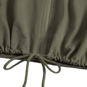 Sudaderas Mujer Crop Top Hoodie 2025 Nuevo estilo OEM ODM Casual Logotipo personalizado Impresión Crop Top Hoodie - Product Image 4