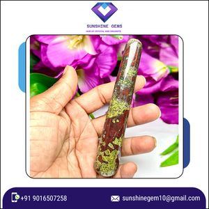 Vente en gros de baguette de massage en pierre de sang du dragon baguette en cristal naturel pour la relaxation des cristaux de guérison et le massage yoni - Product Image 2