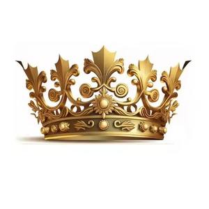 <b>Antique</b> Metal Christmas Crown Table Decoration Holiday Centerpiece Home <b>Ornament</b> Gift - Product Image 3