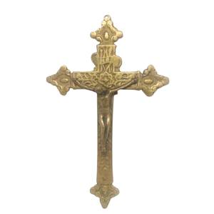 Laiton Église Croix Crucifix Jérusalem Église Autel Croix Pilier Avec Base RC modèle Fourniture En Laiton Autel De Luxe Pour Noël - Product Image 6