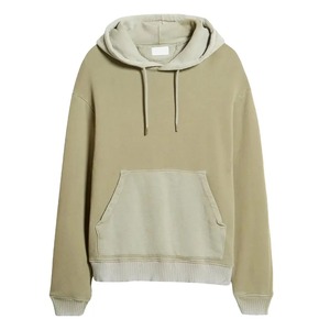Sweat-shirt à capuche surdimensionné pour homme avec logo brodé personnalisé, 350 g/m², poids lourd, doublure en polaire épaisse, écologique - Product Image 1