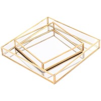 Neu eingetroffen: Modernes, luxuriöses Serviertablett aus Glas – umweltfreundlich, für Zuhause, Hotel, Hochzeit, als dekoratives Tischstück, Mindestbestellmenge 100 Stück