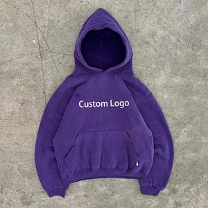 เสื้อฮู้ดมัดย้อมน้ำกรดเสื้อสวมหัวผ้าฝรั่งเศสเทอร์รี่พิมพ์ลาย3D วินเทจเสื้อสตรีทแวร์สำหรับผู้ชายผู้หญิงฤดูใบไม้ร่วงขนาดใหญ่ - Product Image 3