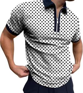 Camiseta de Punto Antiarrugas con Estampado Personalizado de Primera Calidad para Hombre, Manga Corta, Verano - Product Image 4