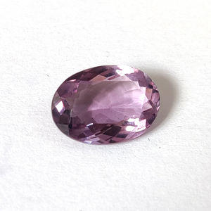 Améthyste naturelle brésilienne à facettes rondes de 8x6mm, pierres précieuses en vrac de cercle d'améthyste bleue coupées et polies - Product Image 5