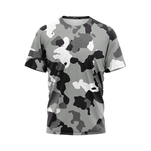 Camiseta de media manga de peso pesado cuadrado de gran tamaño con estampado completo personalizado Real Tree Palm Tree Camo Hunting Jungle Print Men's Ringer - Product Image 4