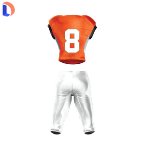 Tenues de football américain personnalisées avec impression numérique, respirantes, antibactériennes, séchage rapide, unisexes, pour adultes, par une équipe de designers de premier plan - Product Image 2