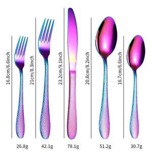 Juego de Cubiertos de Acero Inoxidable de Grado Alimenticio, Cubiertos de Acero Pulido a Espejo - Product Image 2