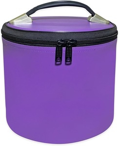Étui pour fez maçonnique (violet) Ouverture zippée Cuir violet Taille standard Hauteur : 20 cm Diamètre : 22 cm - Product Image 6