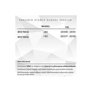 Engrenage de réparation de serrure de porte pour Hyundai I20 - Product Image 2