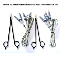 Ciseaux bipolaires incurvés à intervention minimale Metzenbaum, autoclavables, électriques, en acier inoxydable allemand, avec plateau de stérilisation dentaire CE