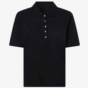 2025 verano Mujer manga corta para Polo camisa transpirable algodón cuello personalizado Formal Jersey ajuste Golf camisa personalizable liso - Product Image 4