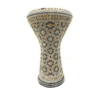 Gawharet El Fan Star Geometric pour Darbuka Doumbek en aluminium, mosaïque artisanale - Product Image 1
