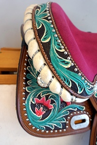 Offre Spéciale anglais fait à la main en cuir de vache véritable selle occidentale siège en cuir souple Durable pour cheval parfait ensemble de tack équestre - Product Image 6