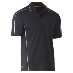 Camiseta Polo de Trabajo para Personal de Empresa, Color Naranja, de Malla de Poliéster Transpirable, con Logotipo Bordado Personalizado y Ribete Reflectante - Product Image 1