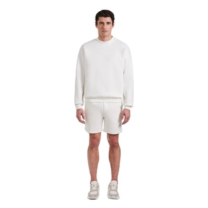 Men Casual Crewneck Sweat Set 460 GSM Cotton Fleece Sweatshirt <b>Jogger</b> Tracksuit Winter Street Fashion OEM Private Label - Product Image 2