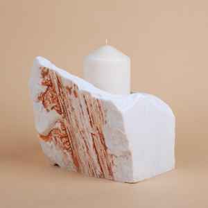 Support de bouteille de vin en marbre, portable, soufflé à la main, lavable au lave-vaisselle, accessoires de décoration de luxe, the Craft Exim - Product Image 2