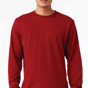 Camiseta Deportiva para Hombre de Mezcla de Poliéster/Algodón, Tejido de Algodón Peinado Transpirable, Mezcla Doble, Mangas Largas, 220 Gramos, Front Street - Product Image 6