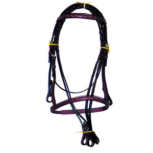 Bride de cheval en cuir occidental réglable de qualité supérieure pour l'entraînement et les spectacles d'équitation - Product Image 2